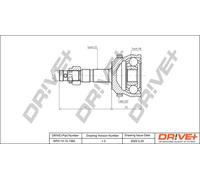Drve+ DP2110.10.1382 Kit giunti, Semiasse per OPEL,VAUXHALL