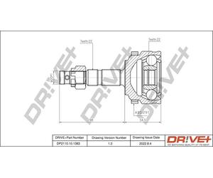 Drve+ DP2110.10.1383 Kit giunti, Semiasse per OPEL,VAUXHALL