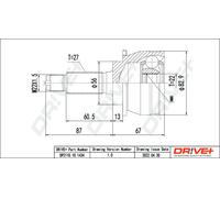 Drve+ DP2110.10.1434 Kit giunti, Semiasse per SUBARU