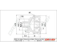 Drve+ DP2110.10.1498 Kit giunti, Semiasse per VW