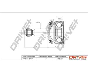 Drve+ DP2110.10.1501 Kit giunti, Semiasse per VW