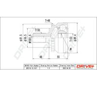Drve+ DP2110.10.1517 Kit giunti, Semiasse per VOLVO