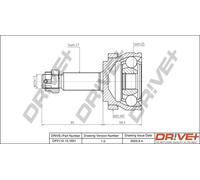 Drve+ DP2110.10.1601 Kit giunti, Semiasse per HYUNDAI,KIA