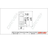 Drve+ DP2110.10.1651 Kit giunti, Semiasse per SEAT,SKODA,VW