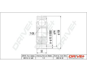 Drve+ DP2110.10.1659 Kit giunti, Semiasse per AUDI,SKODA,VW