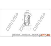 Drve+ DP2110.10.1665 Kit giunti, Semiasse per VW