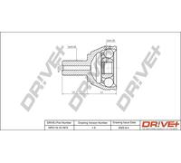 Drve+ DP2110.10.1872 Kit giunti, Semiasse per FORD,VOLVO