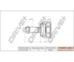 Drve+ DP2110.10.1880 Kit giunti, Semiasse per HONDA