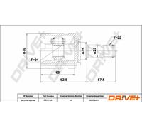 Drve+ DP2110.10.3194 Kit giunti, Semiasse per OPEL,VAUXHALL