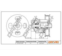 Drve+ DP2310.10.001 Pompa dell’acqua, raffreddamento motore per ALFA ROMEO,CHEV