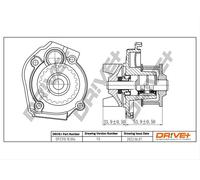 Drve+ DP2310.10.004 Pompa dell’acqua, raffreddamento motore per ABARTH,ALFA ROM