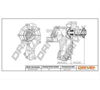 Drve+ DP2310.10.009 Pompa dell’acqua, raffreddamento motore per AUDI,FORD,SEAT,