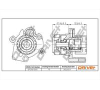 Drve+ DP2310.10.012 Pompa dell’acqua, raffreddamento motore per AUDI,FORD,SEAT,