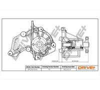 Drve+ DP2310.10.014 Pompa dell’acqua, raffreddamento motore per FORD,MAZDA,VOLV