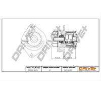 Drve+ DP2310.10.015 Pompa dell’acqua, raffreddamento motore per CITROËN,PEUGEOT