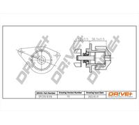 Drve+ DP2310.10.016 Pompa dell’acqua, raffreddamento motore per CITROËN,FIAT,PE