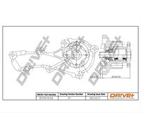 Drve+ DP2310.10.026 Pompa dell’acqua, raffreddamento motore per NISSAN