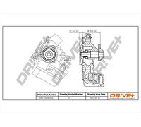 Drve+ DP2310.10.029 Pompa dell’acqua, raffreddamento motore per CITROËN,FIAT,IV