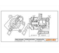 Drve+ DP2310.10.033 Pompa dell’acqua, raffreddamento motore per AUDI,CHRYSLER,D