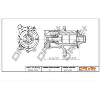 Drve+ DP2310.10.034 Pompa dell’acqua, raffreddamento motore per BMW
