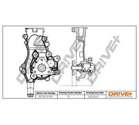 Drve+ DP2310.10.039 Pompa dell’acqua, raffreddamento motore per OPEL,VAUXHALL