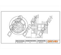 Drve+ DP2310.10.042 Pompa dell’acqua, raffreddamento motore per CHEVROLET,DAEWO
