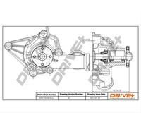 Drve+ DP2310.10.045 Pompa dell’acqua, raffreddamento motore per HYUNDAI,MITSUBI