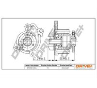 Drve+ DP2310.10.054 Pompa dell’acqua, raffreddamento motore per DACIA,MERCEDES-