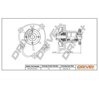 Drve+ DP2310.10.055 Pompa dell’acqua, raffreddamento motore per OPEL,VAUXHALL