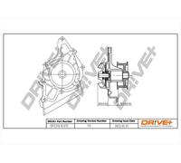 Drve+ DP2310.10.075 Pompa dell’acqua, raffreddamento motore per AUDI