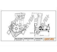 Drve+ DP2310.10.076 Pompa dell’acqua, raffreddamento motore per HYUNDAI,MITSUBI