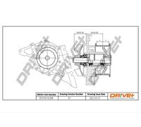 Drve+ DP2310.10.088 Pompa dell’acqua, raffreddamento motore per AUDI,SKODA,VW