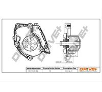 Drve+ DP2310.10.106 Pompa dell’acqua, raffreddamento motore per NISSAN,OPEL,REN