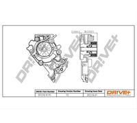 Drve+ DP2310.10.115 Pompa dell’acqua, raffreddamento motore per DACIA,PROTON,RE