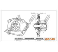 Drve+ DP2310.10.121 Pompa dell’acqua, raffreddamento motore per RENAULT,SUZUKI