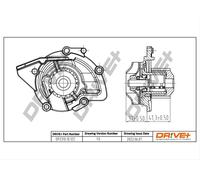 Drve+ DP2310.10.122 Pompa dell’acqua, raffreddamento motore per CITROËN,DS,FIAT