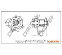 Drve+ DP2310.10.125 Pompa dell’acqua, raffreddamento motore per ALFA ROMEO,CHEV
