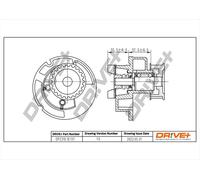 Drve+ DP2310.10.131 Pompa dell’acqua, raffreddamento motore per OPEL,SAAB,VAUXH