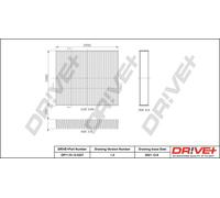 Drve+ Filtro Abitacolo Antipolvere per Ford Focus II DA_ 1.6 2.5 ST FFS 2.0