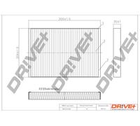 Drve+ Filtro Abitacolo per Audi A4 Avant 8E5 B6 1.9 TDI