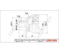 Drve+ Giunto Giunti Anello Anello Di Trasmissione Per Audi 100 4A C4 A6 4A2