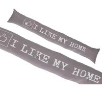 DRW Anticorrente per auto I Like my Home Grigio per mettere sulle porte 10 x 15 x 85 cm