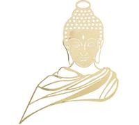 DRW Applique da parete con un Buddha di metallo in oro 2x66x63 cm