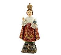 DRW Bambino Gesù di Praga in resina dipinto a mano da 30 cm