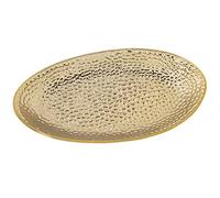 DRW Centro Ovale in Ceramica in Oro 36x20x6cm, Multicolore, estandar