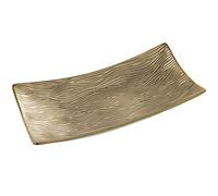 DRW Centro Rettangolare in Ceramica in Oro 40x20x9 cm, Multi, estandar