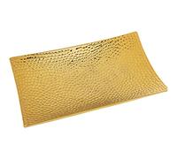 DRW Centro Rettangolare in Ceramica in Oro 40x24x8cm, Multicolore, estandar