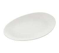 DRW Centrotavola Ovale in Ceramica Tono Crema, Medidas: 36x20x6cm