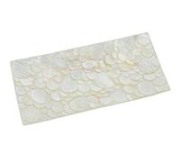 DRW Centrotavola rettangolare in madreperla con cerchi in naturale 1x20x10 cm