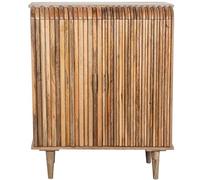 DRW Console Mobile d'ingresso con 2 Ante in Legno Naturale, 112 x 42 x 91 cm, Tela, Bianco, Giallo, Rosa E Blu, Medidas: 90x6x120 cm